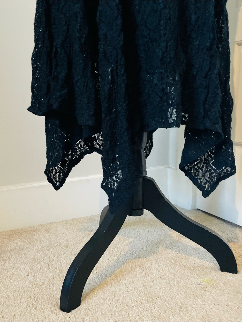 Free People Black Lace Maxi Skirt NWOT - Picture 4 of 6